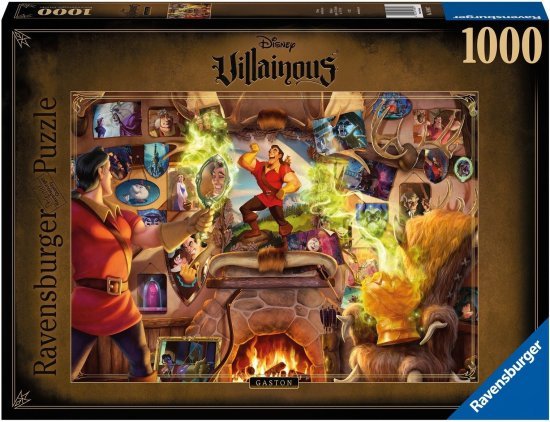 פאזל 1000 חלקים מבית Ravensburger - גאסטון סדרת הנבלים של דיסני