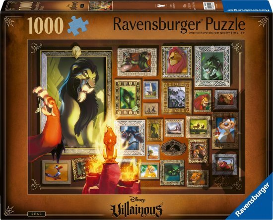 פאזל 1000 חלקים מבית Ravensburger - סקאר סדרת הנבלים של דיסני