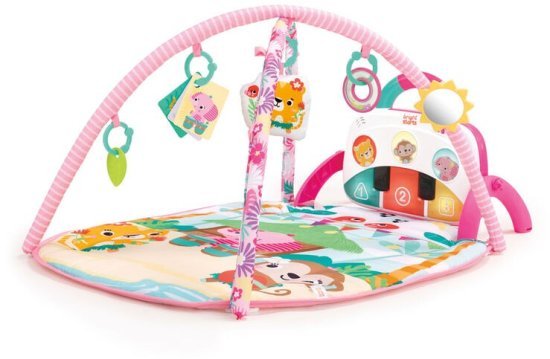 משטח משחקים ופעילות מוזיקלית Bright Starts - ורוד פרחוני