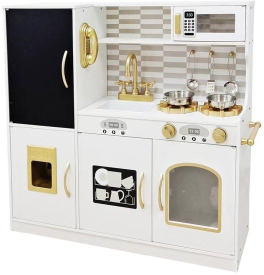 מטבח עץ לילדים 80x80x24 ס''מ דגם KA7032 מבית Enigma