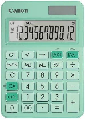 מחשבון שולחני Canon LS-125KB בצבע צהוב פסטל