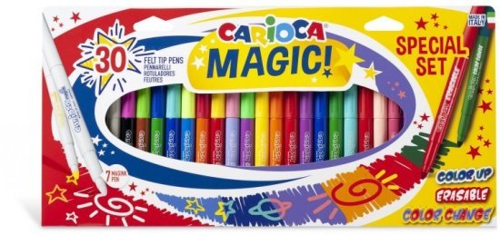 סט 30 טושי קסם צבעוניים מבית Carioca