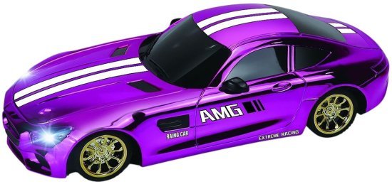 מכונית ספורט על שלט מבית HST - סגול