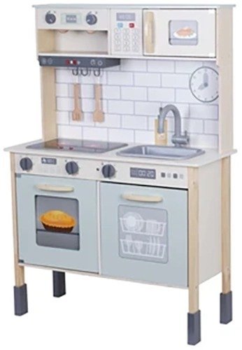 מטבח עץ אלקטרוני לילדים מבית Pit Toys