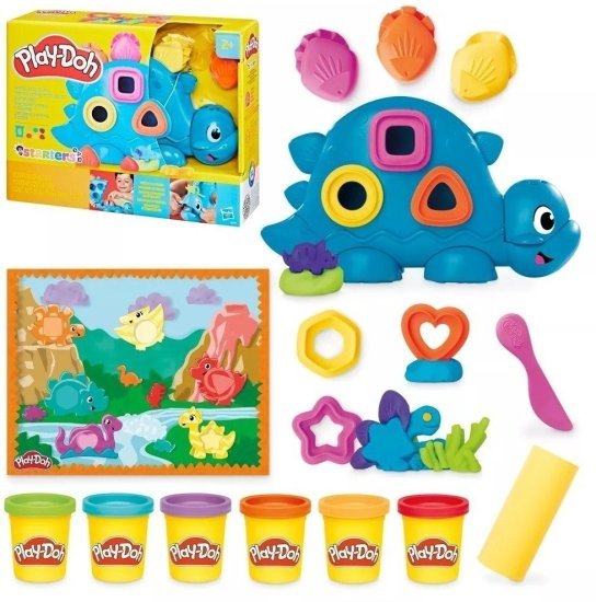 בצק משחק צורות וצבעים Hasbro Play-Doh Starters - דינוזאור