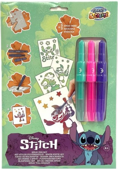 ערכת יצירה 3 טושי נשיפה ספריי - סטיץ'