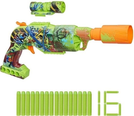 רובה חיצים דגם Zombie Driller עם 16 חיצים Hasbro Nerf