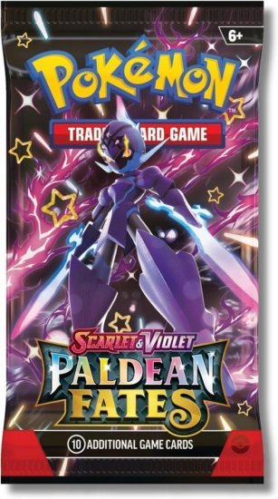 קלפי אספנות פוקימון Pokemon TCG Scarlet & Violet: Paldean Fates Booster Pack - עשרה קלפים בחפיסה