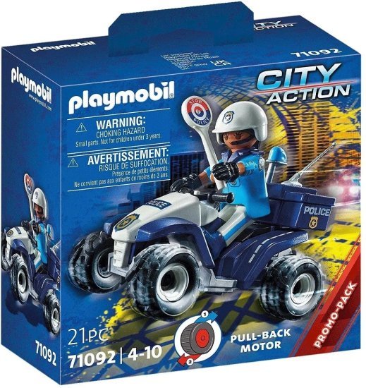 טרקטורון משטרה עם דמות 71092 Playmobil City Action