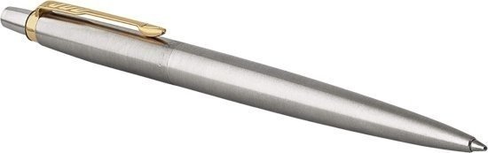 עט פרקר כסוף / עיטורי זהב באריזה מהודרת Parker Jotter - דיו כחול