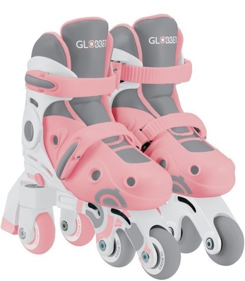 גלגיליות Globber Learning Skates 2 In 1 - צבע ורוד פסטל - מידה XS / S