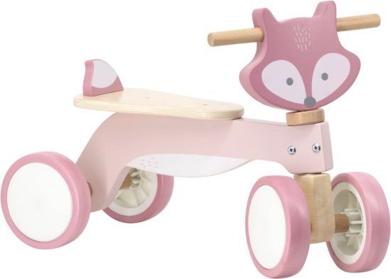 בימבה מעץ לילדים מבית Polar B - שועל ורוד