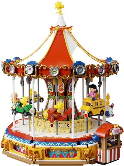 מודל קרוסלה מסתובבת סנופי להרכבה 3132 חלקים מבית Pantasy