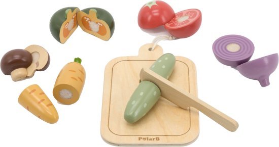 סט חיתוך ירקות מעץ 14 חלקים מבית Polar B