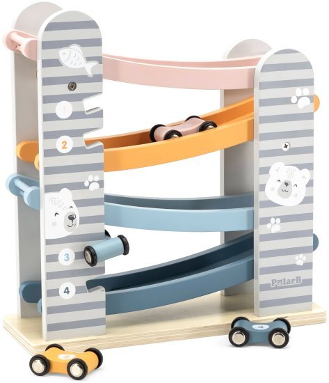 מגלשת מכוניות מעץ מבית Polar B