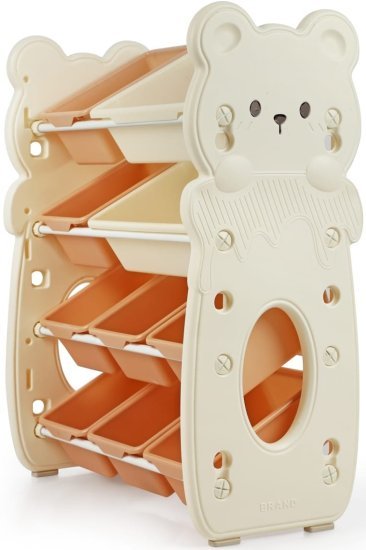 שידת איחסון לצעצועים 4 קומות 10 תאים שירת הגן