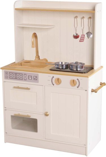 מטבח עץ אינטראקטיבי לילדים 59x29.5x91 ס''מ דגם גאיה מבית I-POP