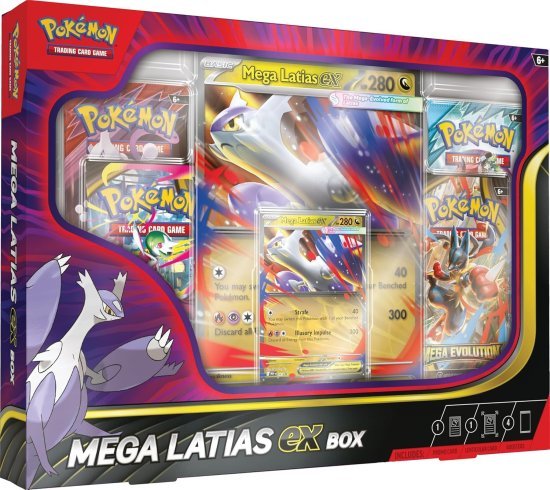 קלפי אספנות Pokemon TCG ME01 Mega Evolution Latias EX Box - לטיאס