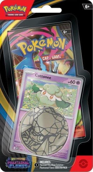 קלפי אספנות פוקימון Cottonee - Pokemon TCG ME02: Phantasmal Flames - Single Pack Blister