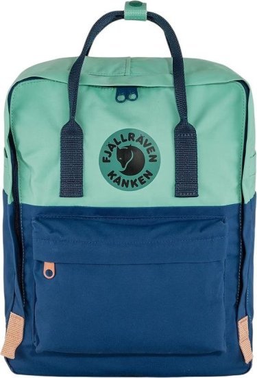 תיק גב בנפח 7 ליטר דגם Kanken Mini Art מבית Fjallraven - צבע כחול / טורקיז
