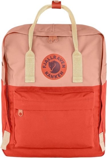 תיק גב בנפח 7 ליטר דגם Kanken Mini Art מבית Fjallraven - צבע אדום / אפרסק
