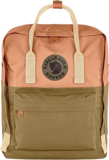 תיק גב בנפח 7 ליטר דגם Kanken Mini Art מבית Fjallraven - צבע חום / אפרסק