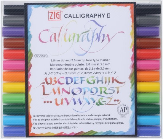 סט 24 טושים לקליגרפיה ZIG