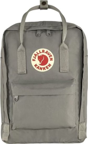 תיק גב למחשב נייד דגם Kanken Laptop מבית Fjallraven עד 13 אינץ' - צבע אפור ערפל
