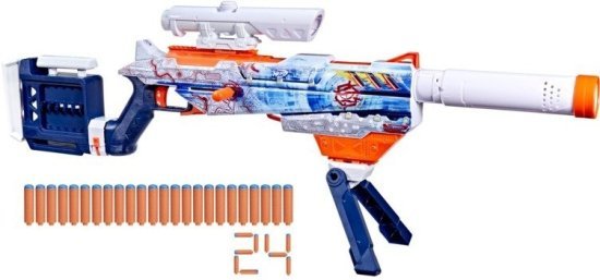 רובה חיצים סדרת Nerf Loadout עם 24 חיצי Arctic Zerostriker - Hasbro Nerf N1