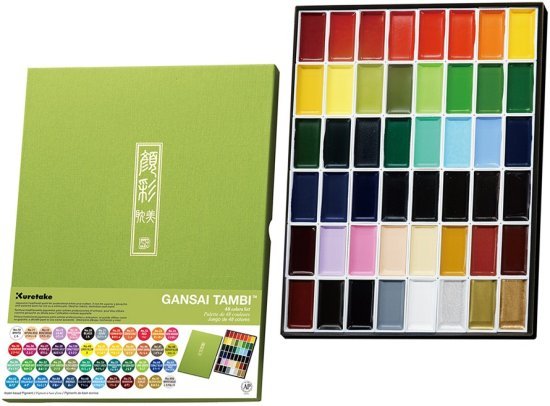 סט 48 צבעי מים ZIG GANSAI TAMBI