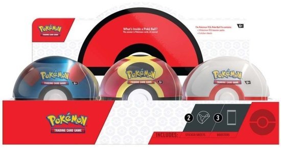 קלפי אספנות פוקימון Pokemon TCG: Poke Ball Tin Q4 2025 Display - מארז המכיל 6 כדורי Poke Ball Tin Q4 2025