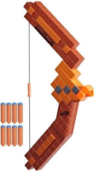 קשת חיצים דגם Minecraft Bogen עם 8 חיצי N1 מבית Hasbro Nerf