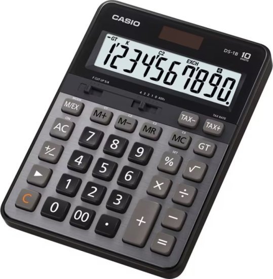 מחשבון שולחני Casio DS-1B - אפור