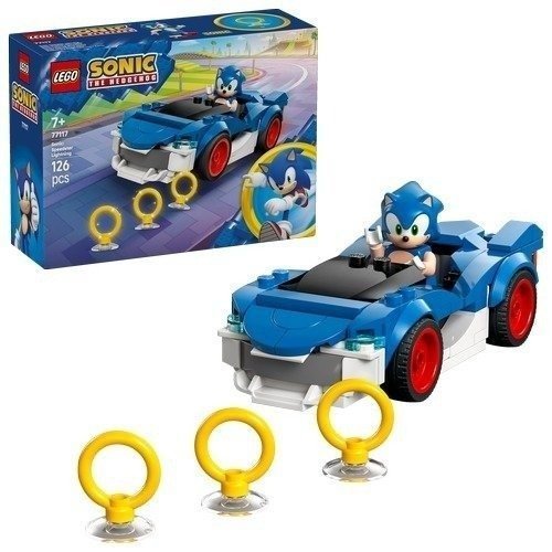 מכונית ספידסטר לייטנינג של LEGO Sonic the Hedgehog 77117 Sonic