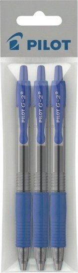מארז 3 עטים 0.5 G-2 Gel Ink מבית PILOT - צבע כחול