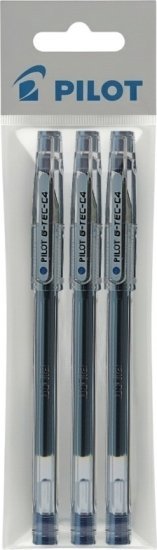 מארז 3 עטים 0.4 G-TEC-C4 Gel Ink מבית PILOT - צבע כחול