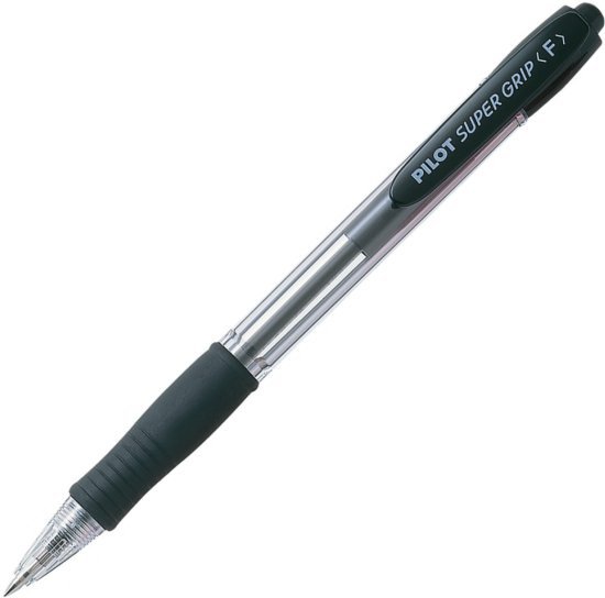 מארז 3 עטים 0.7 Super Grip F Ballpoint מבית PILOT - צבע כחול, אדום, שחור