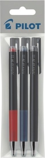 מארז 3 עטים 0.4 Juice Up Gel Ink Retractable Pen מבית PILOT - צבע כחול, אדום, שחור