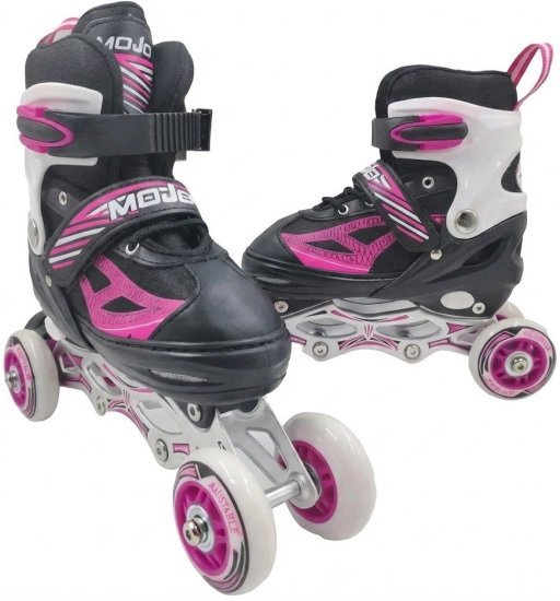 גלגיליות מבית Anonima - מידה 38-41 - צבע שחור / ורוד