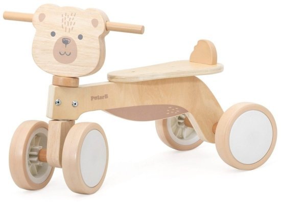 בימבה מעץ לילדים מבית Polar B - דובי חום