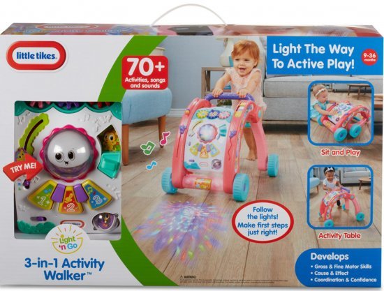 הליכון פעילות 3 ב 1 Little Tikes - צבע ורוד