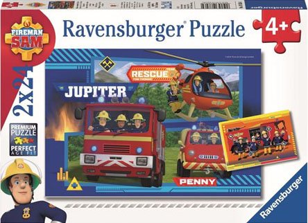 מארז 2 פאזלים 24 חלקים מבית Ravensburger - סמי הכבאי
